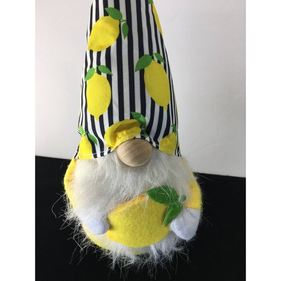 Lemon Gnomme Plush Kitchen Home Decor Weighted Sitter 15” & 14” Tall - Picture 3 of 16